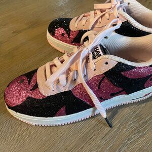 Custom Nike Air Have Anike Day Women's Pink Playboy Bunny Glitter 6Y